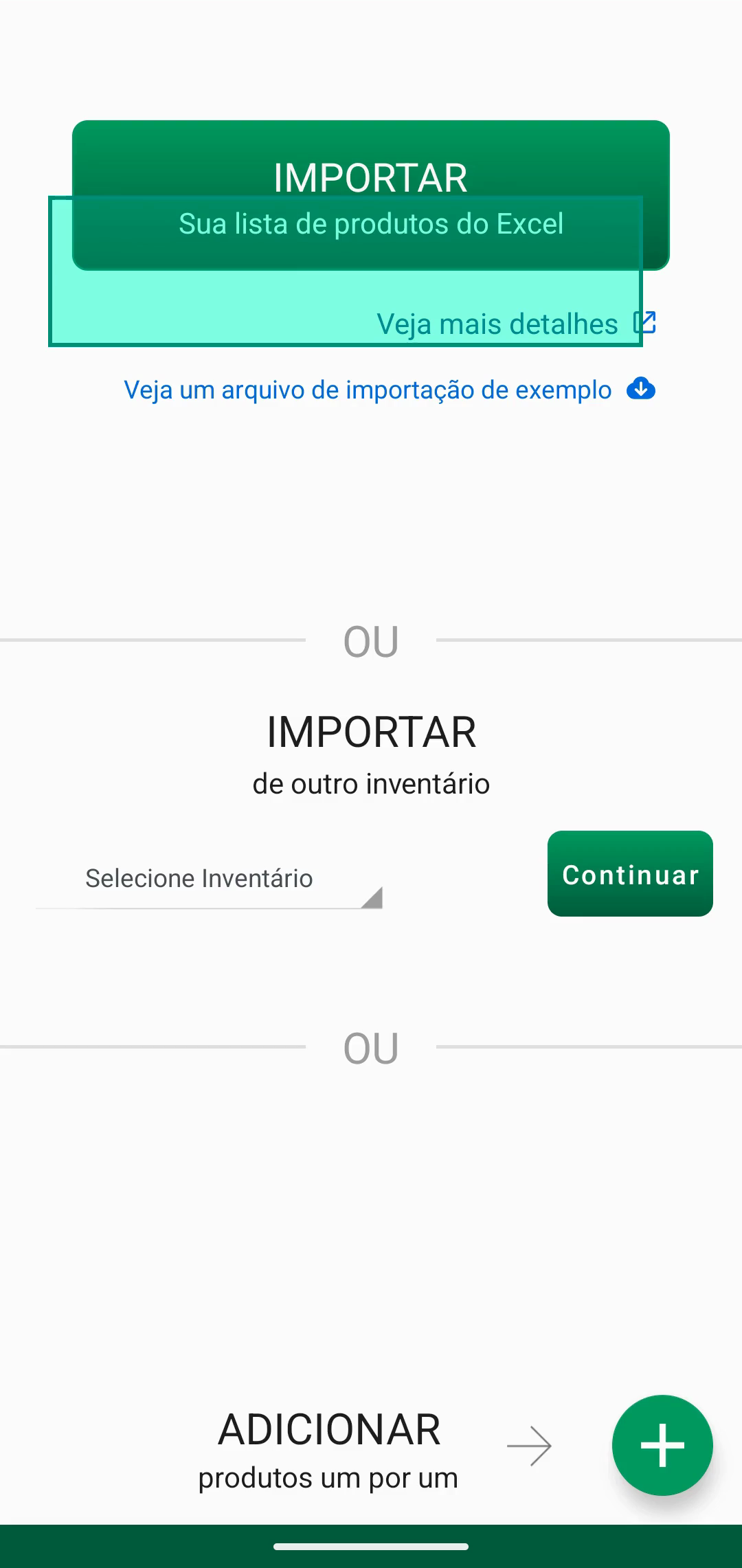 Ecrã Associar campos com colunas associadas a campos da app